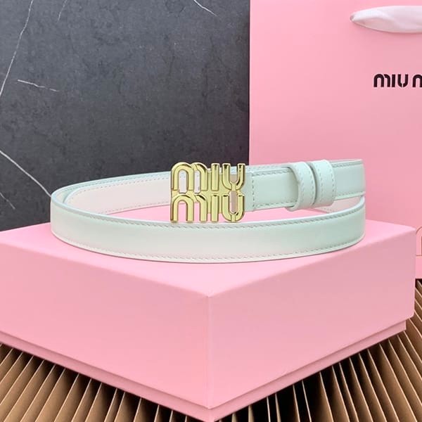 Free shipping Miu Miu logo leather belt grade N myf59338 Free shipping Miu Miu logo leather belt grade N myf59338