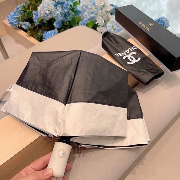 Extremely rare! Chanel rain and shine folding umbrella knockoff shv46846