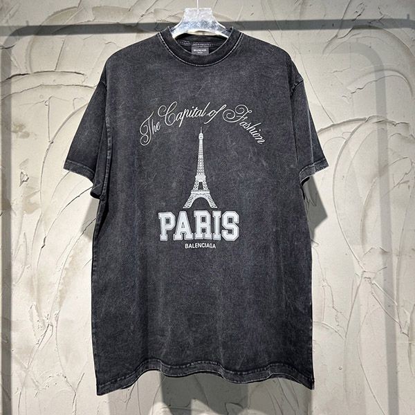 Classic Balenciaga THE CAPITAL OF FASHION T-shirt copy oversized bas52320 Classic Balenciaga THE CAPITAL OF FASHION T-shirt copy oversized bas52320