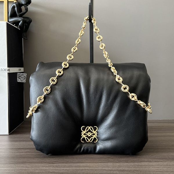 Extremely rare! Loewe Goya Puffe nappa lambskin replica shoulder bag lok49250