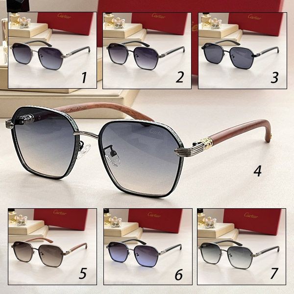 New design Cartier square sunglasses replica 7 colors kac48964