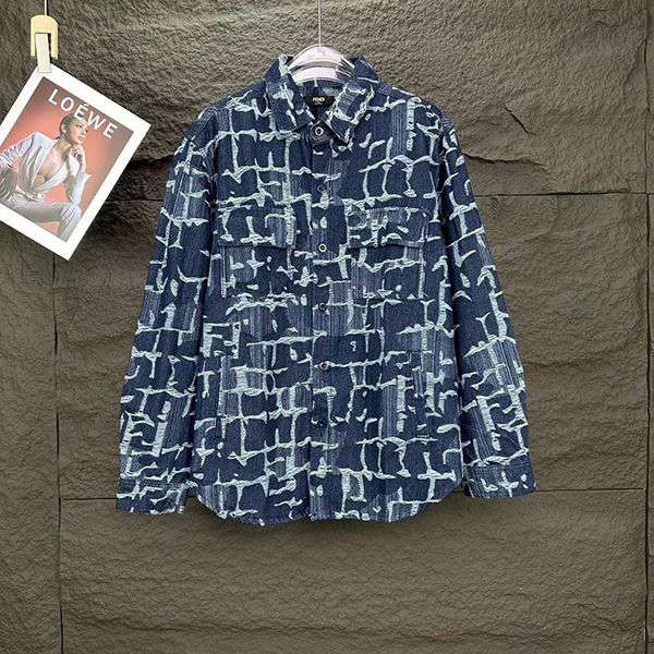 SS24 ★Fendi "FF" denim overshirt fake FW1292AR9NF0UV2 SS24 ★Fendi "FF" denim overshirt fake FW1292AR9NF0UV2