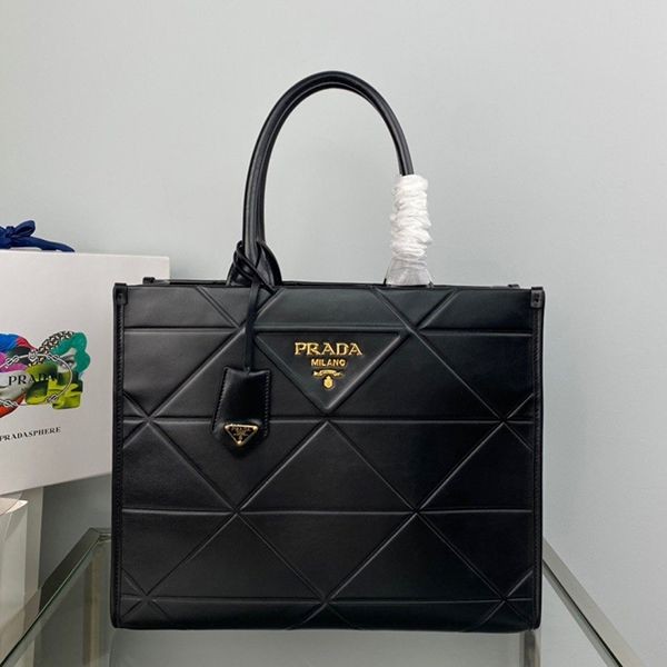 [Great Deal] Prada Tote Bag Replica Large Leather Handbag 1BA377