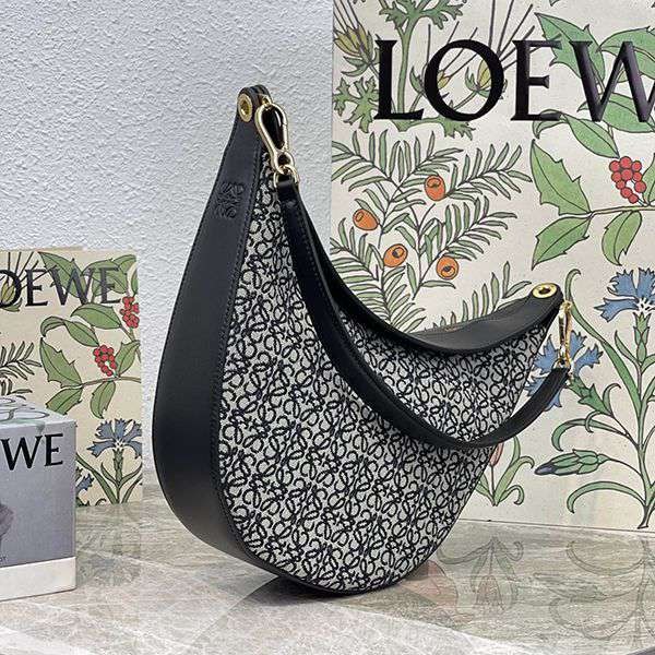 Cute Loewe Luna Bag Anagram Fake Jacquard & Classic Calfskin [Popular Item] los20011