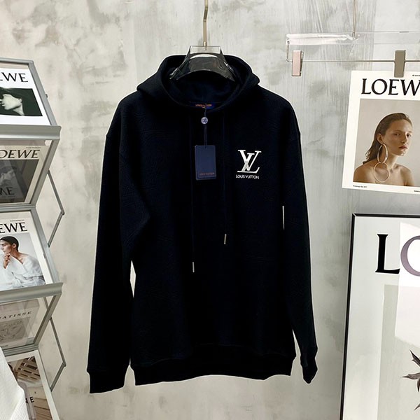 Want it? Super limited edition? ☆? Louis Vuitton hoodie replica ☆ Cashmere hood black daily use? vul71586