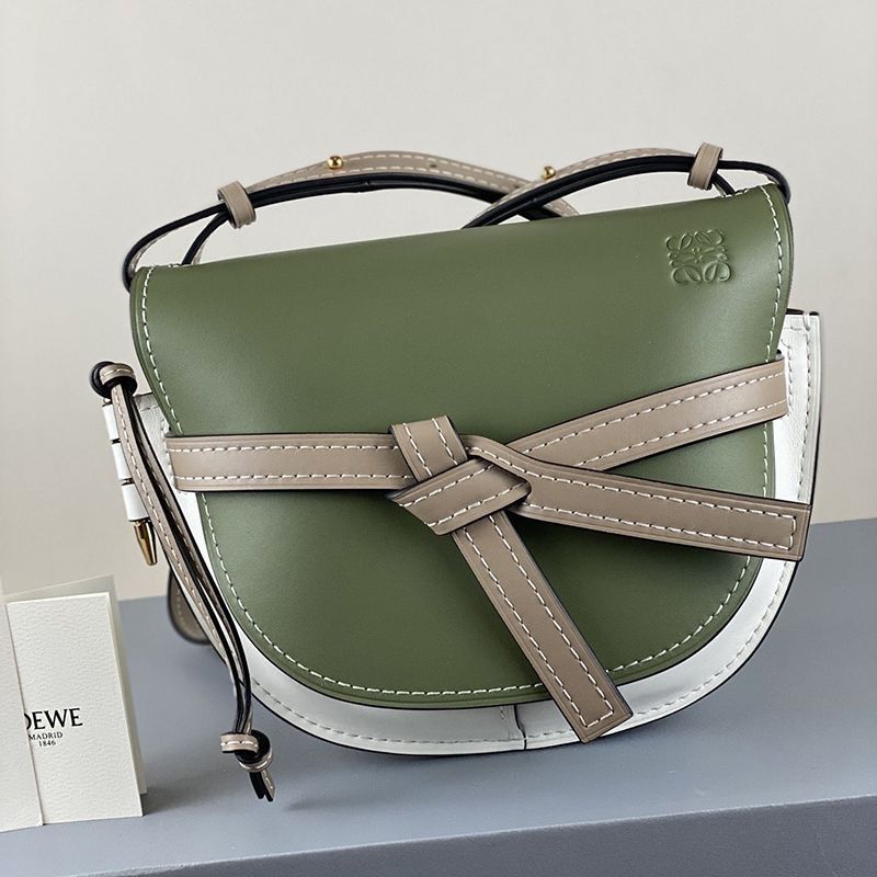 ★Japan!! Popular! Loewe Gate Replica Bum Bag Large Suede & Calfskin lop06085