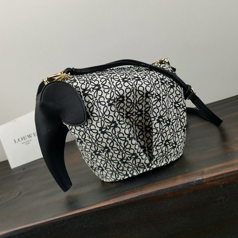 Loewe Anagram Elephant Bag Replica Mini Jacquard Loewe Anagram Elephant Bag Replica Mini Jacquard