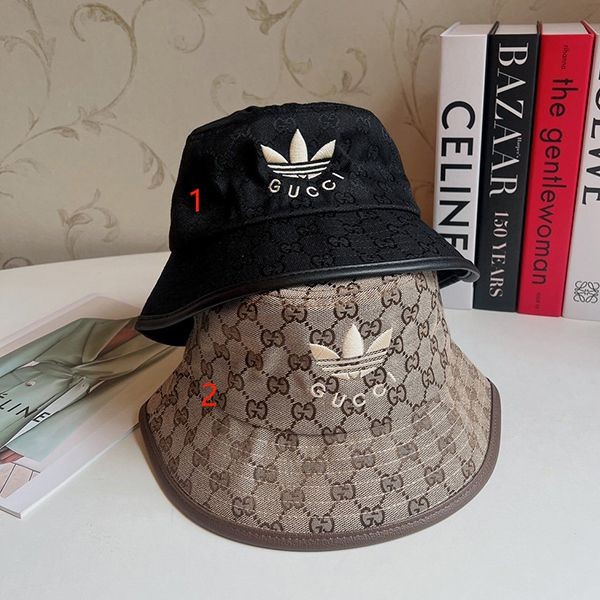 Limited collaboration? Gucci x Adidas replica bucket hat guk40014