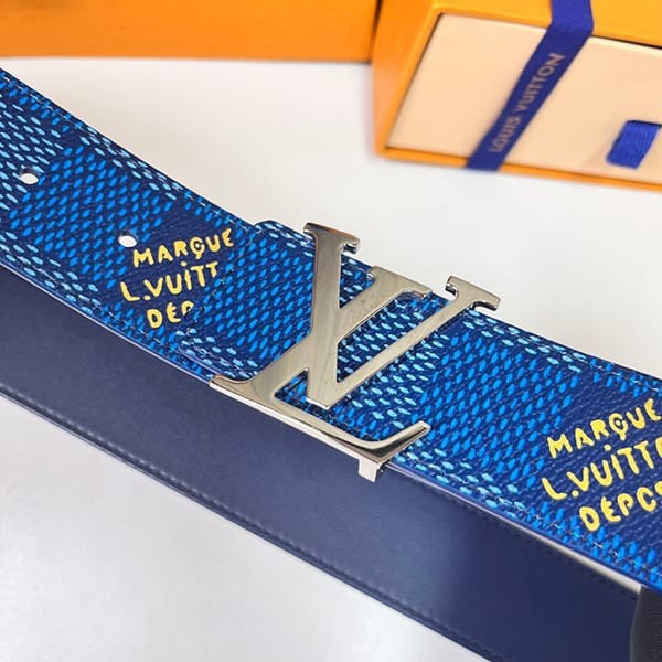 Free shipping Louis Vuitton fake reversible pastel damier 40mm leather belt M8645T