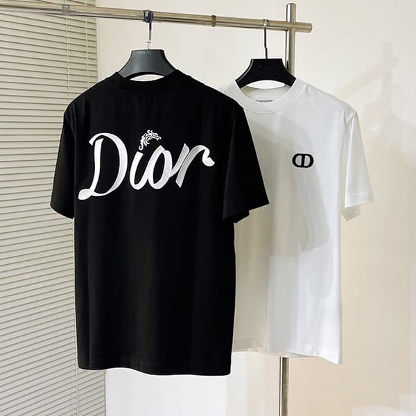 Dior Relaxed Fit Cotton T-Shirt, 2 Colors, Loved by Many Celebrities, deo10620 Dior Relaxed Fit Cotton T-Shirt, 2 Colors, Loved by Many Celebrities, deo10620