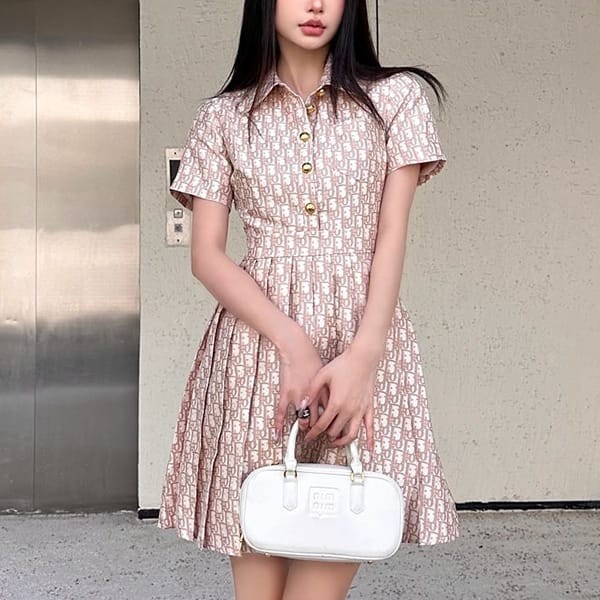 ★Reliable shipping with tracking Dior Silk Shantung Dress Copy der38797