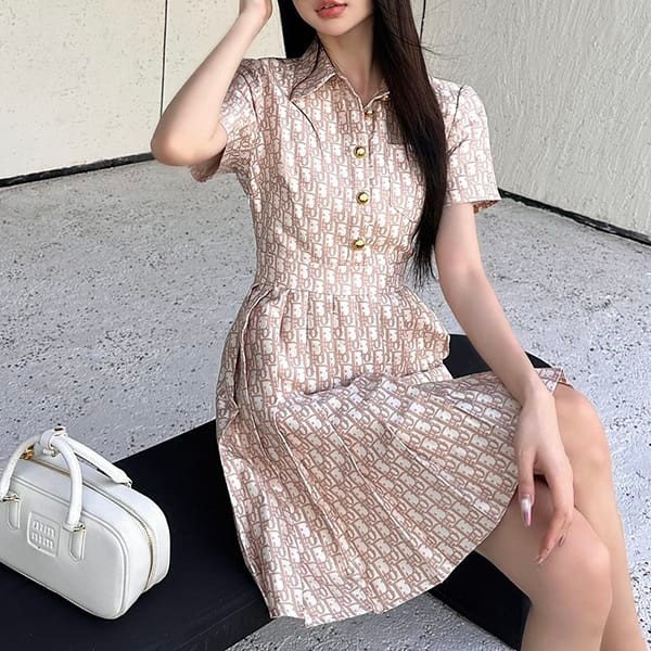 ★Reliable shipping with tracking Dior Silk Shantung Dress Copy der38797