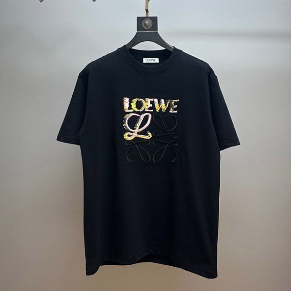 Must-have! Loewe Cotton Anagram Short Sleeve T-Shirt loc41817 Must-have! Loewe Cotton Anagram Short Sleeve T-Shirt loc41817