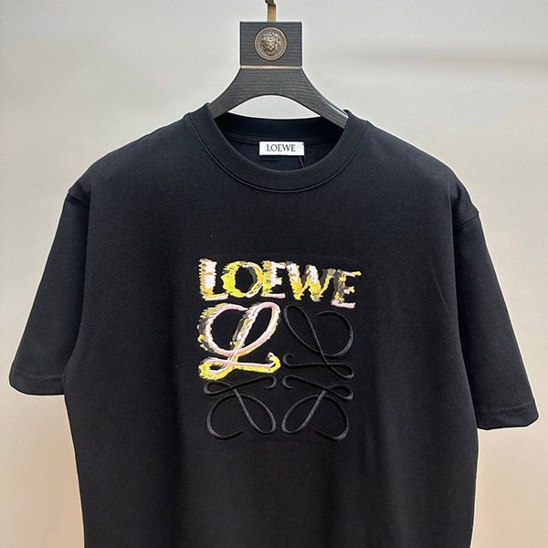 Must-have! Loewe Cotton Anagram Short Sleeve T-Shirt loc41817