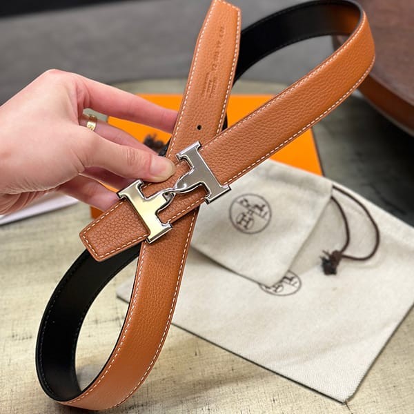 Secured Hermes Replica Reversible Belt 32mm ern39366