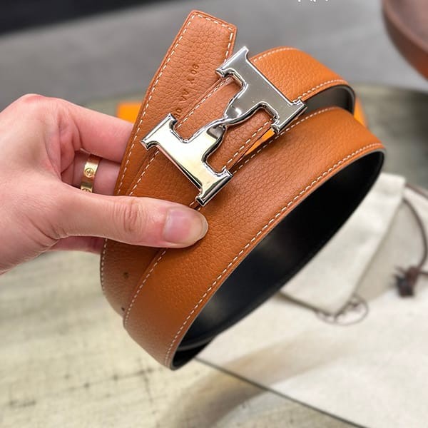 Secured Hermes Replica Reversible Belt 32mm ern39366