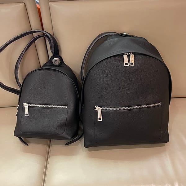 Very popular all over the world? Fendi Chiodo Selleria Leather Backpack Fake 2 sizes fei93734