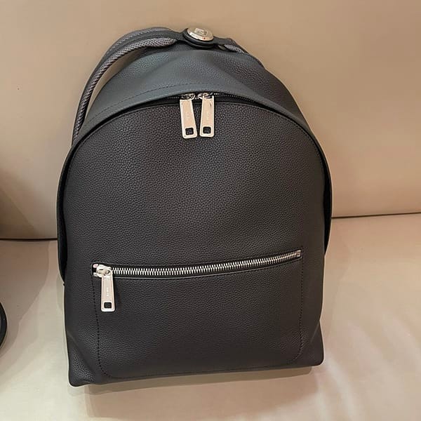 Very popular all over the world? Fendi Chiodo Selleria Leather Backpack Fake 2 sizes fei93734