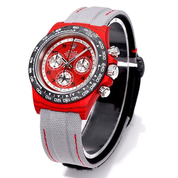 DiW Rolex Daytona Replica All Carbon AVIA Red rod07418