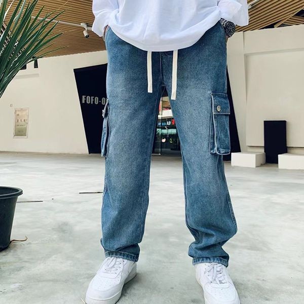 Classic and popular Loewe denim pants replica Anagram lok69075