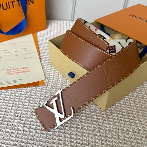 Very popular! Louis Vuitton belt - Monogram Craggy 40mm reversible replica M8650U
