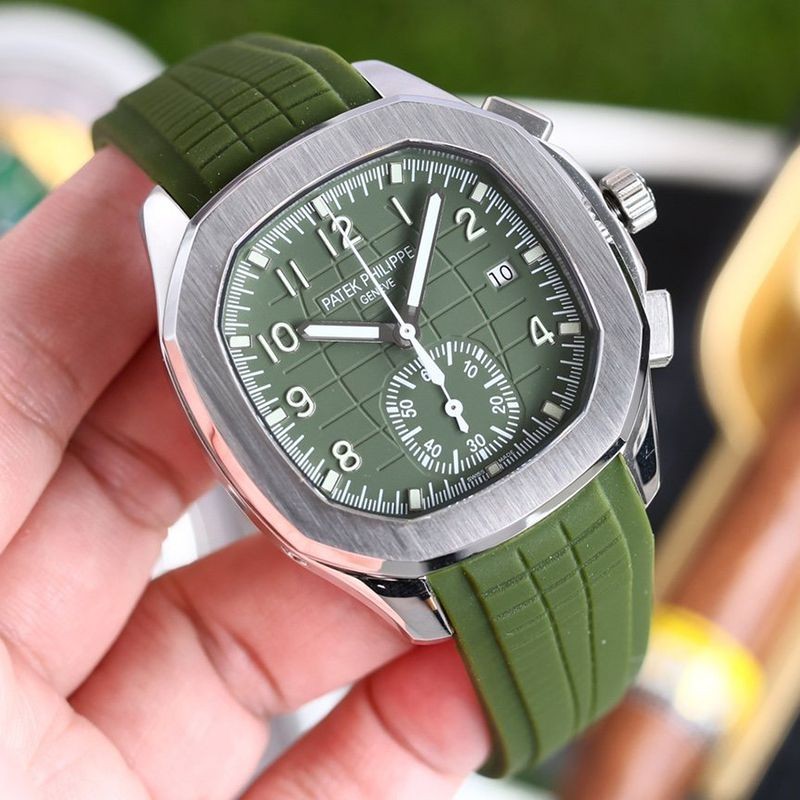 [Immediate Delivery] Replica Patek Philippe Aquanaut Chronograph Khaki Green 5968G010