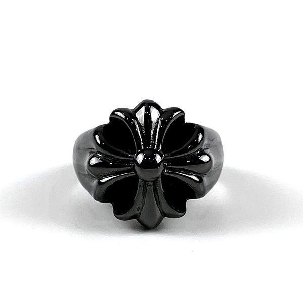 CHROME HEARTS Holly Grave Cutout Cross Ring Kuz21507 CHROME HEARTS Holly Grave Cutout Cross Ring Kuz21507