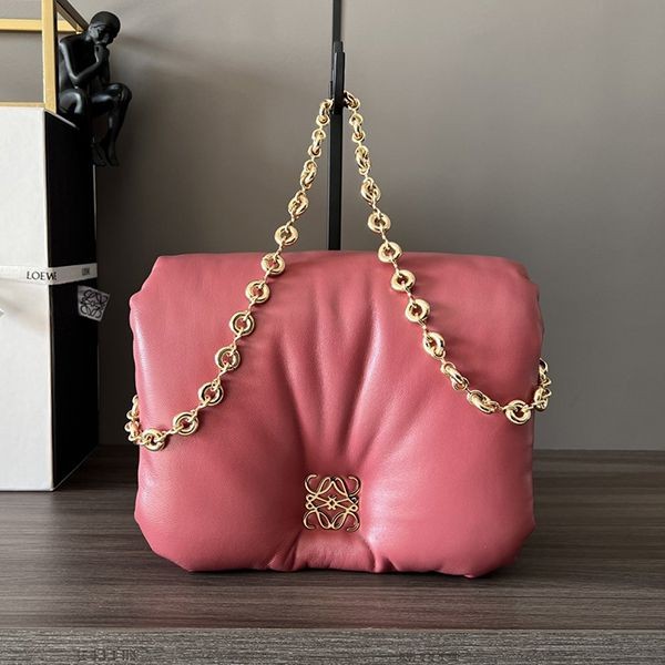 Cheap Loewe Replica Goya Puffe Nappa Lambskin Shoulder Bag with Tracking Low65259