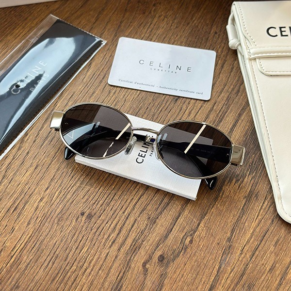 Immediate delivery Celine Triomphe Metal 01 Sunglasses Replica Cek57841