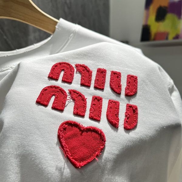 Miu Miu Cotton Jersey T-Shirt Replica myw06303