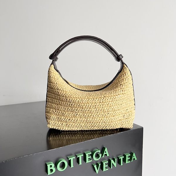 Bottega Veneta Mini Wallace Replica Raffia Crochet Handbag