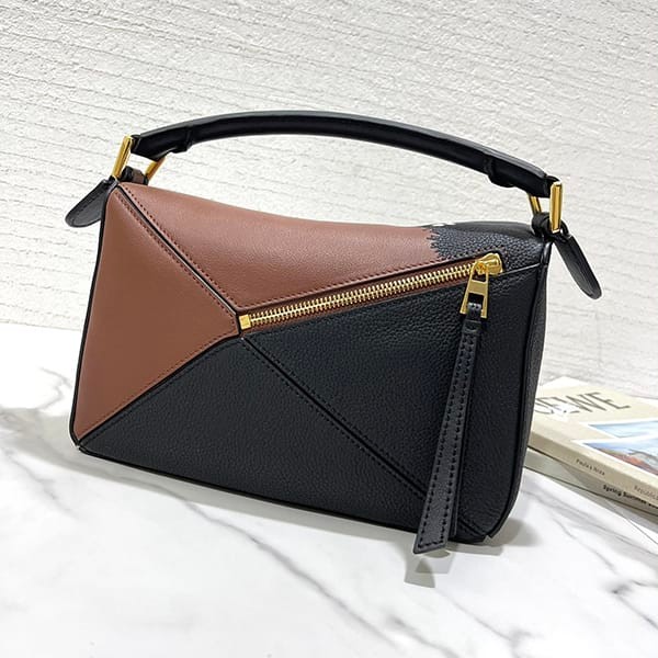 Must-have! Loewe Satin Calf Copy Puzzle Edge Shoulder Bag Small loz01779