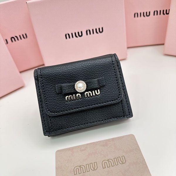 Miu Miu Ribbon Crystal Mini Wallet myo09685
