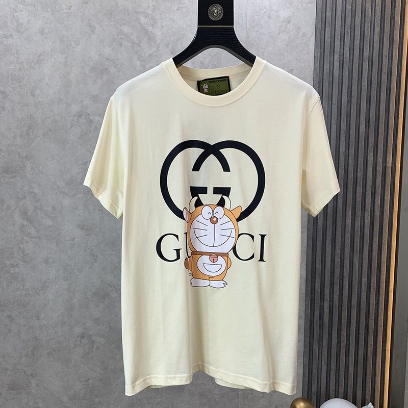 Very popular!! New color Doraemon x Gucci copy oversized T-shirt gua20251 Very popular!! New color Doraemon x Gucci copy oversized T-shirt gua20251