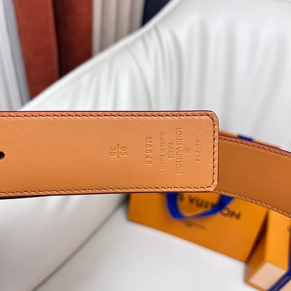 Convenient Louis Vuitton Replica Reversible Pastel Damier 40mm Leather Belt M8648T