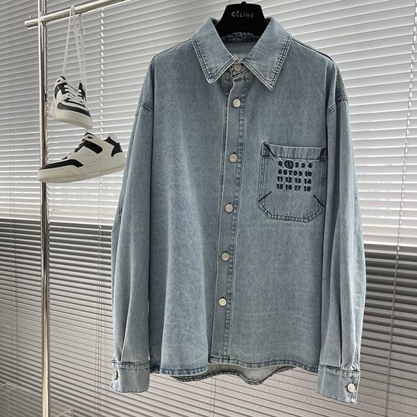 Must-have! Maison Margiela denim replica long sleeve shirt Maw68321