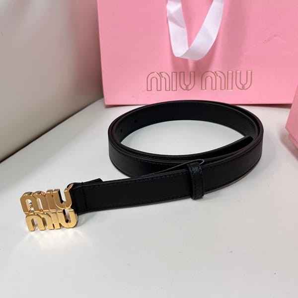 Cheap Miu Miu Brand Logo Buckle Leather Belt Fake with Tracking 5CC5592AIXF0009 Cheap Miu Miu Brand Logo Buckle Leather Belt Fake with Tracking 5CC5592AIXF0009