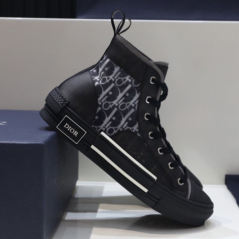 New for Fall/Winter Dior B23 High Top Sneakers Replica Oblique Canvas deh00191 New for Fall/Winter Dior B23 High Top Sneakers Replica Oblique Canvas deh00191