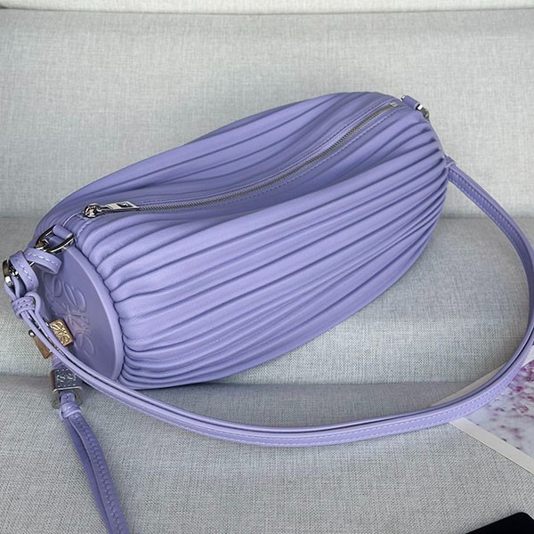 Loewe replica pleated leather shoulder bag in 2 colors lot20346
