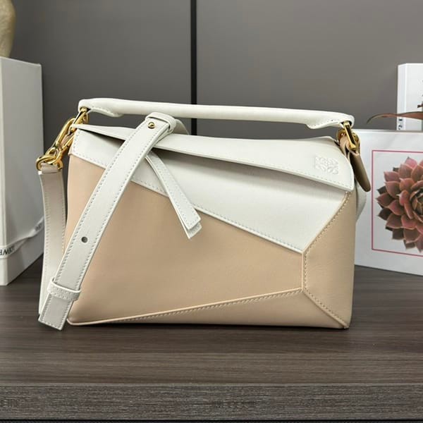 Immediate delivery Loewe Satin Calf Replica Puzzle Edge Shoulder Bag Small loh19746