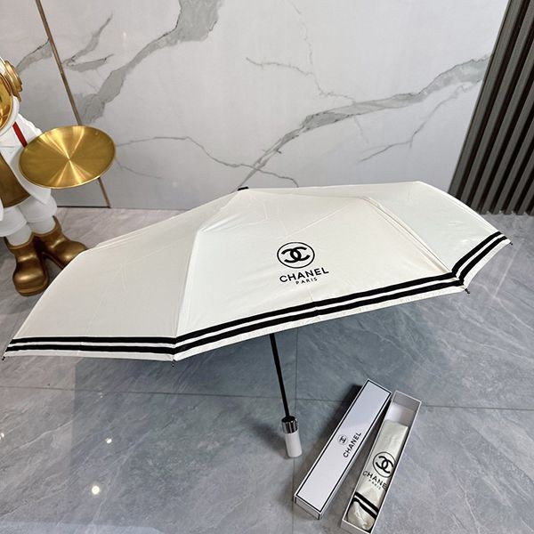 High quality???Chanel folding umbrella parody☆For both rain and shine shd06362