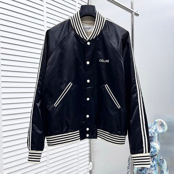 ☆Super popular☆Celine replica nylon logo bomber jacket blouson Ceb53071