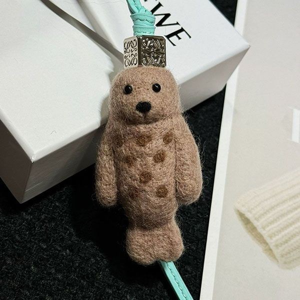 Rare Loewe x Suna Fujita calfskin bag charm lof59429 Rare Loewe x Suna Fujita calfskin bag charm lof59429