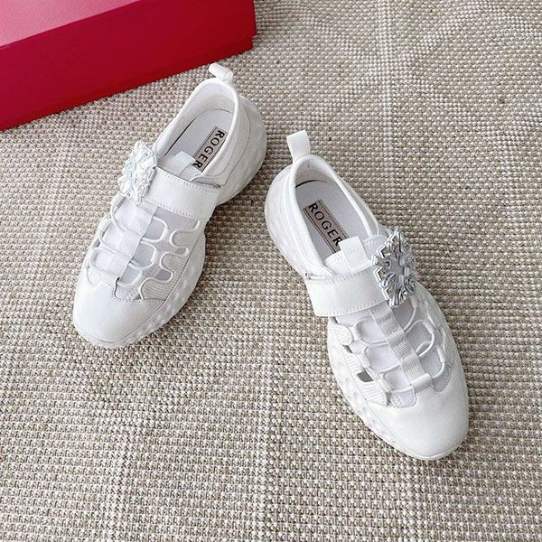 n grade Roger Vivier Viv Run Light fabric sneakers ror33752