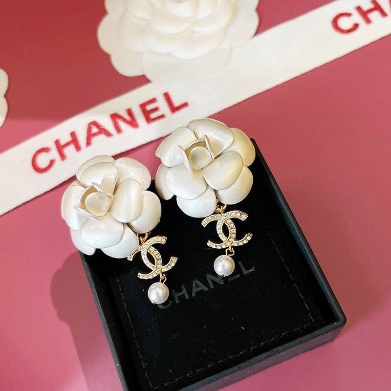 Very popular Chanel replica CC logo resin & strass earrings shq57713 Very popular Chanel replica CC logo resin & strass earrings shq57713