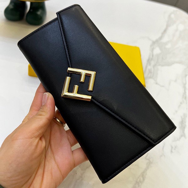 Fendi FF Diamond Flap Wallet Replica 8M0251A Fendi FF Diamond Flap Wallet Replica 8M0251A