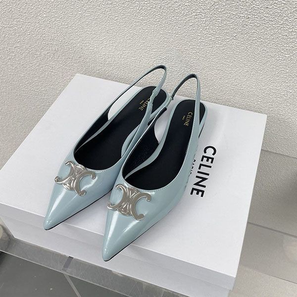 Rare Celine Alma Triomphe Slingback Cel73409 Rare Celine Alma Triomphe Slingback Cel73409