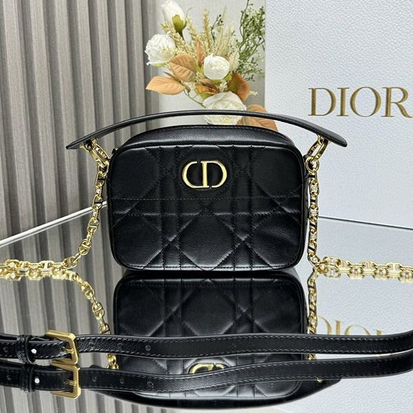 Featured ★ Dior Caro Top Handle Camera Bag Small dez11693