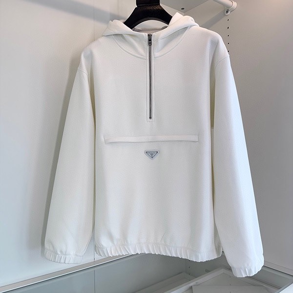 Very popular! Prada oversized hoodie replica with logo puw95762