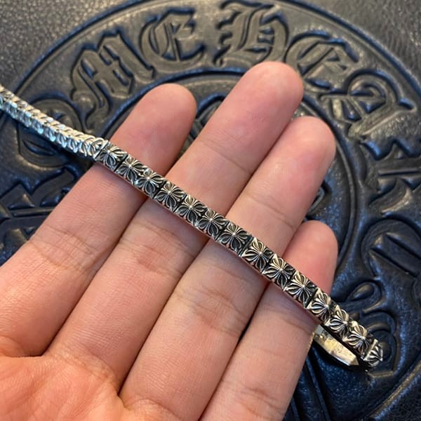 Easy to use Chrome Hearts Replica Pyramid Plus Link Bracelet Kur53242